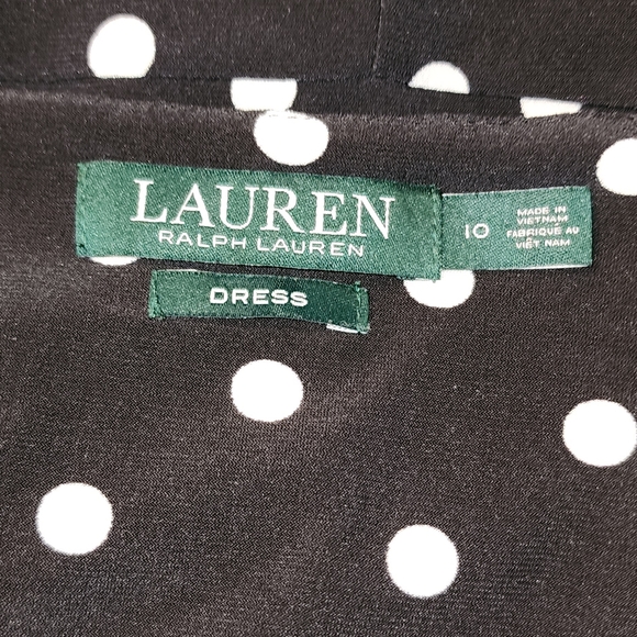 Ralph Lauren Polka Dot White and Black Dress - Picture 6 of 10